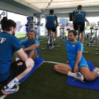 Zuiveloon y Antonio Martínez siguen su plan de recuperación en la Aspire Academy. J. CALLADO/ASPIRE