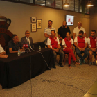 Presentación de la estructura del equipo de baloncesto de la Cultural Leonesa. F. Otero Perandones.