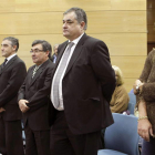 Eufemiano, Labarta, Belda, Saiz y Yolanda Fuentes, los cinco imputados ayer ante la juez.