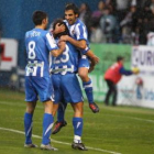 La alegría se palpaba en los rostros de los jugadores al marcar el 3-0.