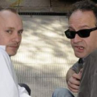 Arriba, Javier Fernández Soto y Julián Hernández, integrantes de Siniestro Total. Debajo, Lorenzo Mo