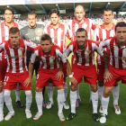 Once del Almería en su visita del pasado mes de septiembre al estadio del Toralín.