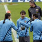 La aportación de Messi, en el entreno de ayer, es vital para que el Barça supere el escollo del Chelsea.