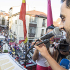 Viti, en el transcurso del pregón de las fiestas de San Juan y San Pedro. F. OTERO PERANDONES