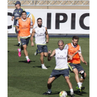 Ramos, aún convaleciente, no entrenó ayer con el equipo.