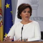 La vicepresidenta del Gobierno, Soraya Sáenz de Santamaría. ZIPI