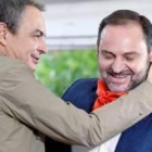 El ministro Abalos con Zapatero