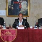 Antonio Hernández, Juan Madrid y Antonio Gómez Rufo, que intervinieron en la jornada de tarde