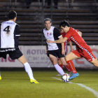 Javi Orodea se dispone a entrar en el área del Burgos. Su gol dio la victoria a la Cultural.