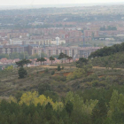 Zona alta del Monte San Isidro con vistas a la ciudad de León.