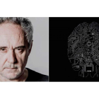 Ferran Adriá y su avatar en forma de chip.