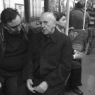 Bergoglio en el metro de Buenos Aires, en el que acostumbraba a viajar.