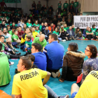 Momento de la protesta que se realizaba a mitad de la lucha. A. B.