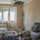 Edificio dañado tras el ataque de las tropas rusas en Járkov, Ucrania. EFE - SERGEY KOZLOV