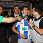 Fuentes, tras el partido de ascenso en el Toralín