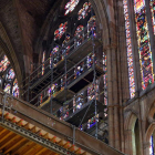 Imagen de la restauración de la vidriera XIII