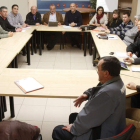Un momento de la reunión del plenario de la ejecutiva local del PSOE de León en su reunión de ayer.