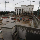 Estado de las obras que presentaba ayer la futura sede central del Museo de la Energía.