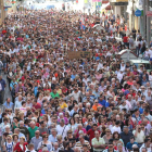 Imagen de la última manifestación contra el cierre de camas que reunió a 5.000 personas.