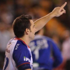 En el minuto 17 del partido, Ruesga hizo su primer gol tras la lesión: se lo dedicó a su abuela.