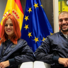 Los astronautas leoneses Sara García y Pablo Álvarez. ZIPI ARAGON
