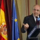 Joaquín Almunia, durante su intervención de ayer.