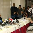 Robinho, durante la rueda de prensa que dio ayer en Madrid