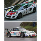 Sergio Vallejo, foto superior izquierda, y Álvaro Muñiz son los favoritos a llevarse el triunfo en el Rallysprint de Omaña a los mandos de sus Porsche y Lotus.