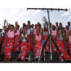 Los menores de Malagasy Gospel encandilaron al público durante su actuación en León.