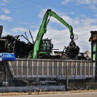 Obras de desescombro en Embutidos Rodríguez.