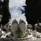 El cementerio de León, ubicado en Puente Castro, acumula más de 20.000 unidades de enterramiento. JESÚS