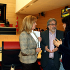 Los procuradores Mar González, José María González y Ana Redondo, ayer en las Cortes.