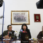 Marcelo Fernández, Ana Isabel Ferreras y Joana Llamazares, ayer en la rueda de prensa.