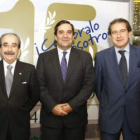 Manuel Orellana, Ignacio Castellote y José María Lesmes, ayer en El Corte Inglés de León.