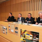 Ángel Sahagún, Artemio Martínez Tejera, Jesús Álvarez Courel y Jesús Celis, ayer, en la mesa redonda