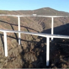 Viaducto de As Lamas, en el término municipal de Vega de Valcarce, objeto de la intervención. DL.