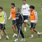 El Madrid entrenó ayer en Valdebebas tras conocer que jugarán con la Deportiva en Copa del Rey.