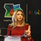 La consejera de Cultura y Turismo, Alicia García, presenta el Plan de Marketing turístico al sector de Castilla y León.