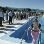 La inauguración de las piscinas de Fuentesnuevas estuvo pasada por agua
