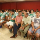Los jugadores del Astorga durante la presentación de la plantilla.