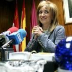 Fátima López Placer anunció solemnemente su dimisión como vicepresidenta en su despacho oficial