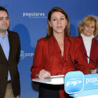 La secretaria del PP, María Dolores de Cospedal, en Albacete.