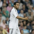 Marcelo durante un partido con la elástica madridista.