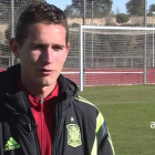 Jorge Sáenz de Miera, de ascendencia leonesa, jugador del Tenerife con la selección española sub 21. DL