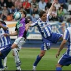 Cifuentes y Dani Borreguero fueron los dos mejores jugadores de la Deportiva ayer ante el Málaga CF
