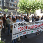 Movilizaciones en frente de la Subdelagación de Gobierno.