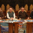Ángel González, Luis Álvarez, Francisco Gallego y José Manuel Gómez presentaron el acto.