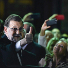 Rajoy a su salida del Congreso tras ser investido como presidente del Gobierno. FERNANDO VILLAR
