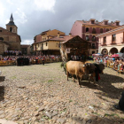 Los carros engalanados llegarán mañana a la plaza del Grano para degustar morcilla y chorizo.