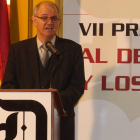 El rector de la Basílica de la Enzina en un momento de su discurso de agradecimiento.